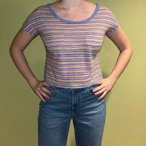 Aerie striped crop top